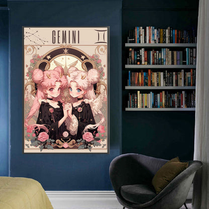Girls Of The Twelve Zodiac Signs-Gemini - 11CT Stamped Cross Stitch 50*75CM