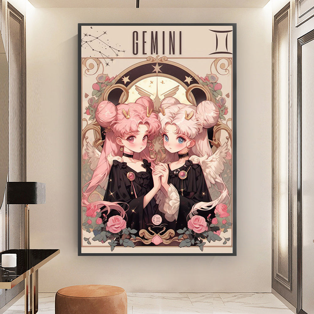 Girls Of The Twelve Zodiac Signs-Gemini - 11CT Stamped Cross Stitch 50*75CM