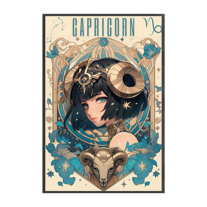 Twelve Zodiac Girls-Capricorn - 11CT Stamped Cross Stitch 50*75CM