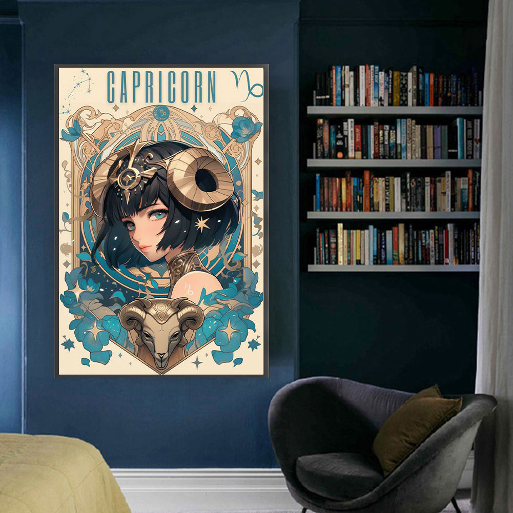 Twelve Zodiac Girls-Capricorn - 11CT Stamped Cross Stitch 50*75CM