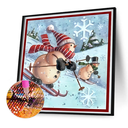 Snowman - Full Square Drill Diamond Painting 30*30CM