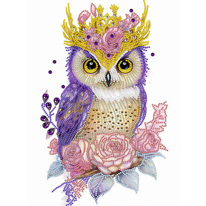 Garland Owl - Special Shaped Drill Diamond Painting 30*40CM