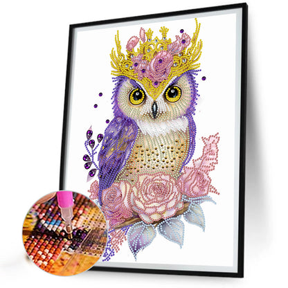 Garland Owl - Special Shaped Drill Diamond Painting 30*40CM