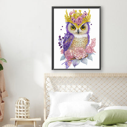 Garland Owl - Special Shaped Drill Diamond Painting 30*40CM