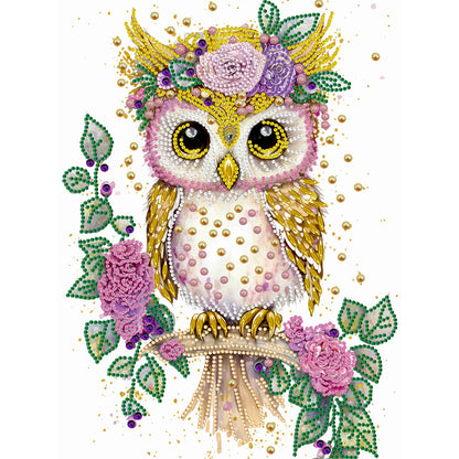 Garland Owl - Special Shaped Drill Diamond Painting 30*40CM