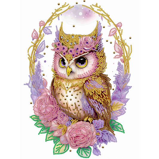 Garland Owl - Special Shaped Drill Diamond Painting 30*40CM