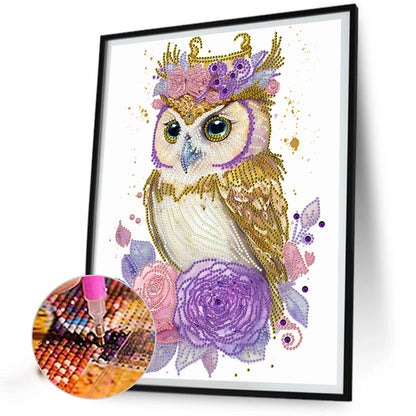 Garland Owl - Special Shaped Drill Diamond Painting 30*40CM