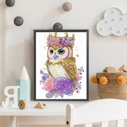 Garland Owl - Special Shaped Drill Diamond Painting 30*40CM