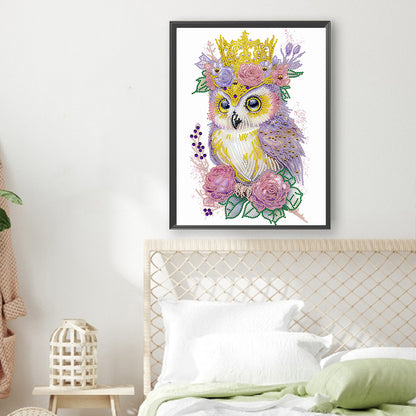 Garland Owl - Special Shaped Drill Diamond Painting 30*40CM