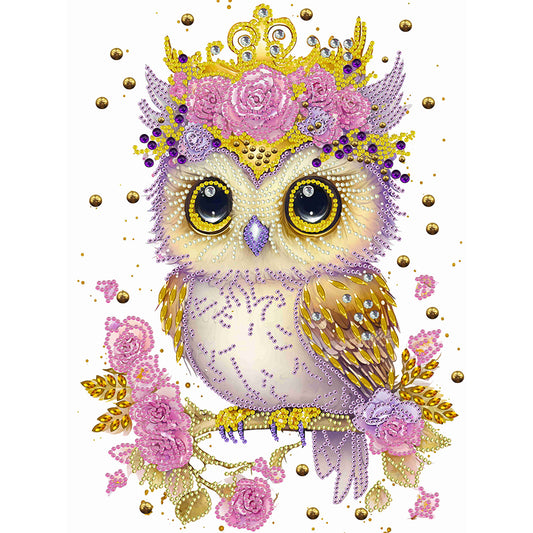 Garland Owl - Special Shaped Drill Diamond Painting 30*40CM