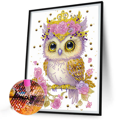 Garland Owl - Special Shaped Drill Diamond Painting 30*40CM