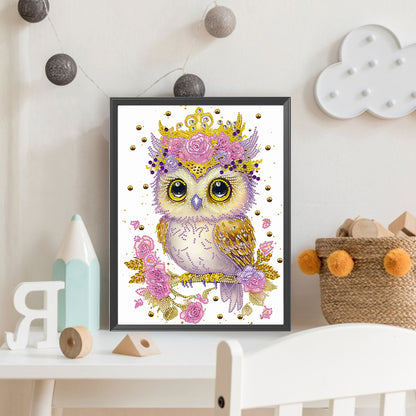 Garland Owl - Special Shaped Drill Diamond Painting 30*40CM