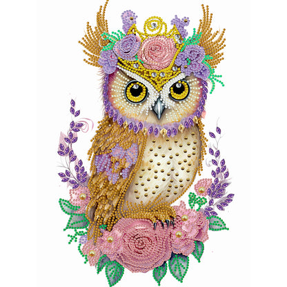 Garland Owl - Special Shaped Drill Diamond Painting 30*40CM