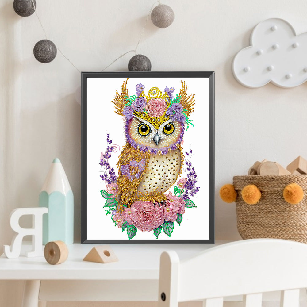 Garland Owl - Special Shaped Drill Diamond Painting 30*40CM