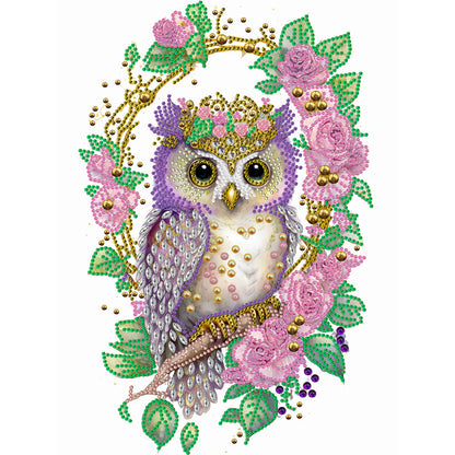 Garland Owl - Special Shaped Drill Diamond Painting 30*40CM