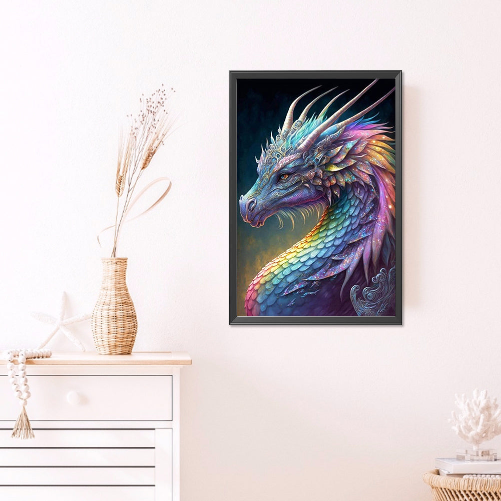 Rainbow Dragon Scale - Full Round Drill Diamond Painting 40*60CM