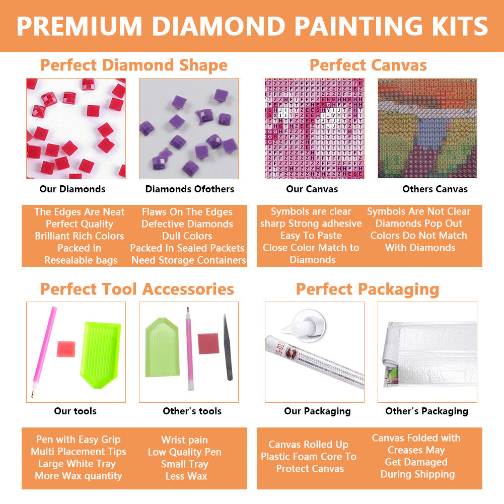 Element - Full Square Drill Diamond Painting 40*30CM