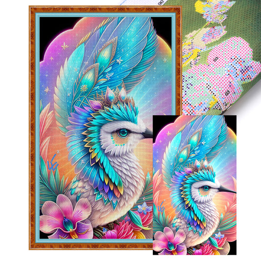 Colorful Hummingbird - 11CT Stamped Cross Stitch 35*60CM