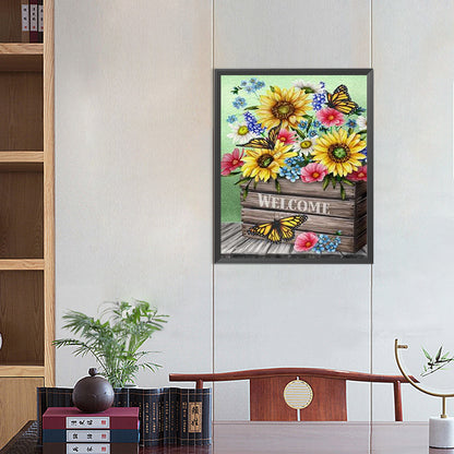 Sunflower Bouquet - Full Square Drill Diamond Painting 40*50CM