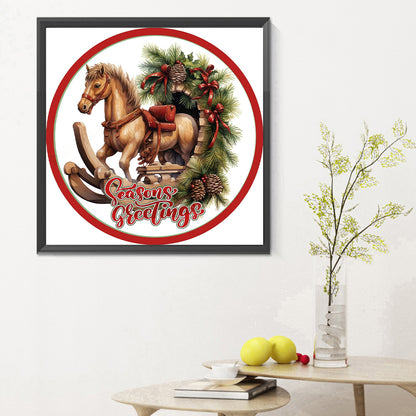 Christmas Trojan - Full Round Drill Diamond Painting 30*30CM