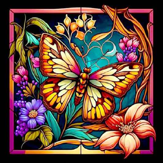 Butterfly Crafts - Full Round Drill Diamond Painting 30*30CM