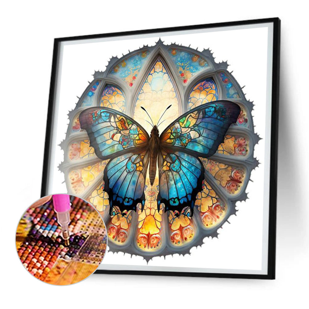 Butterfly Art - Full Round Drill Diamond Painting 30*30CM