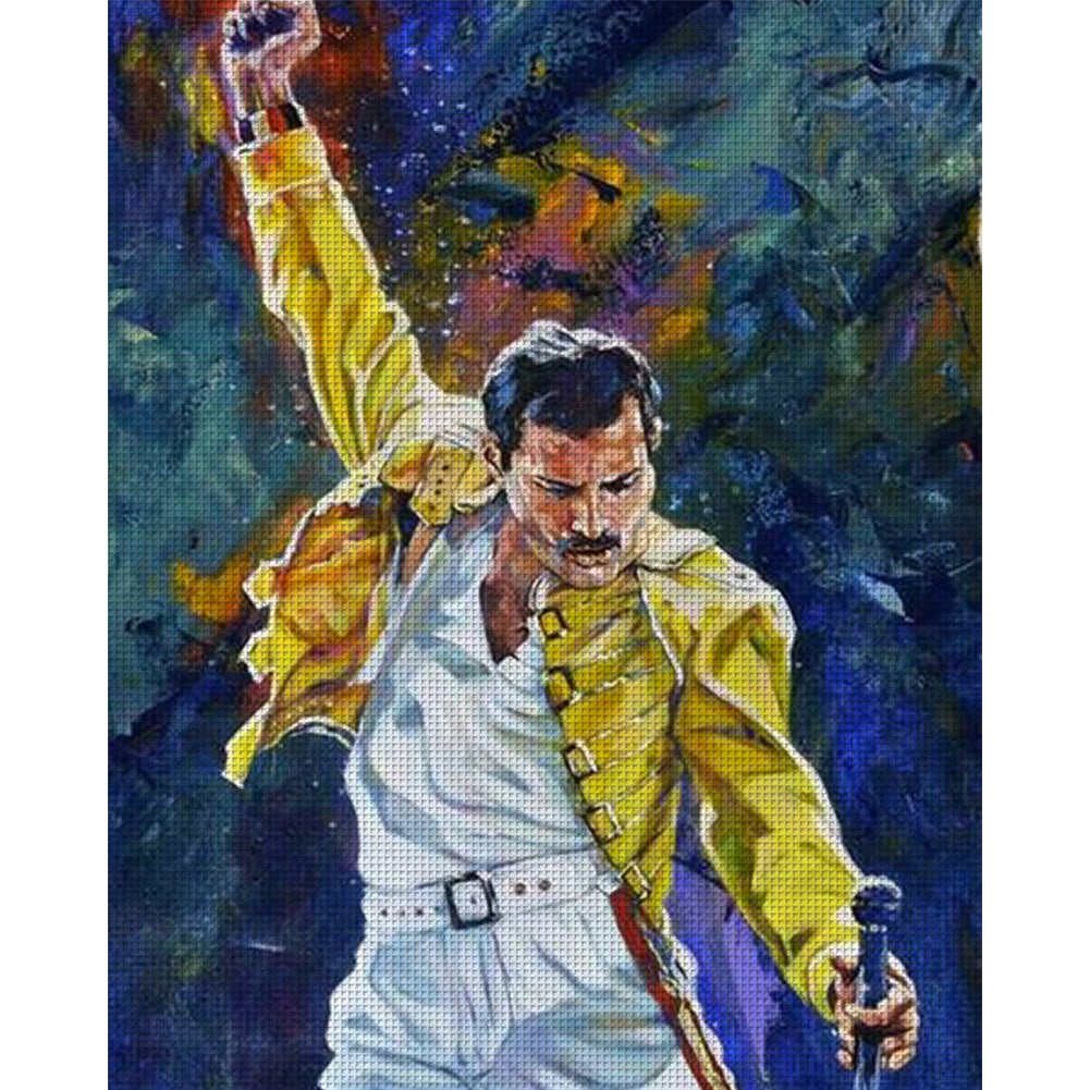 Freddie Mercury - 11CT Counted Cross Stitch 40*50CM