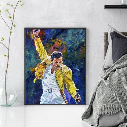 Freddie Mercury - 11CT Counted Cross Stitch 40*50CM