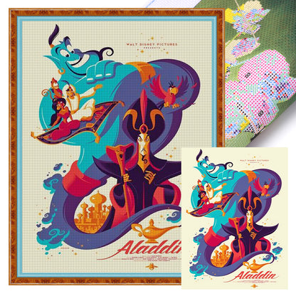 Disney-Aladdin - 11CT Stamped Cross Stitch 40*55CM