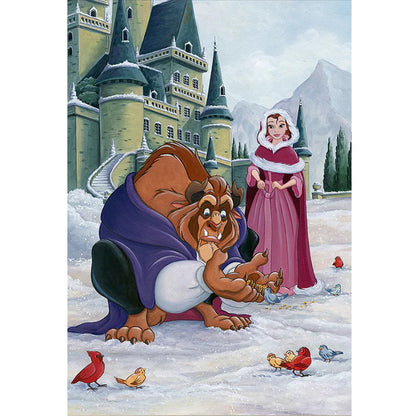 Disney-Beauty And The Beast - 11CT Stamped Cross Stitch 40*60CM