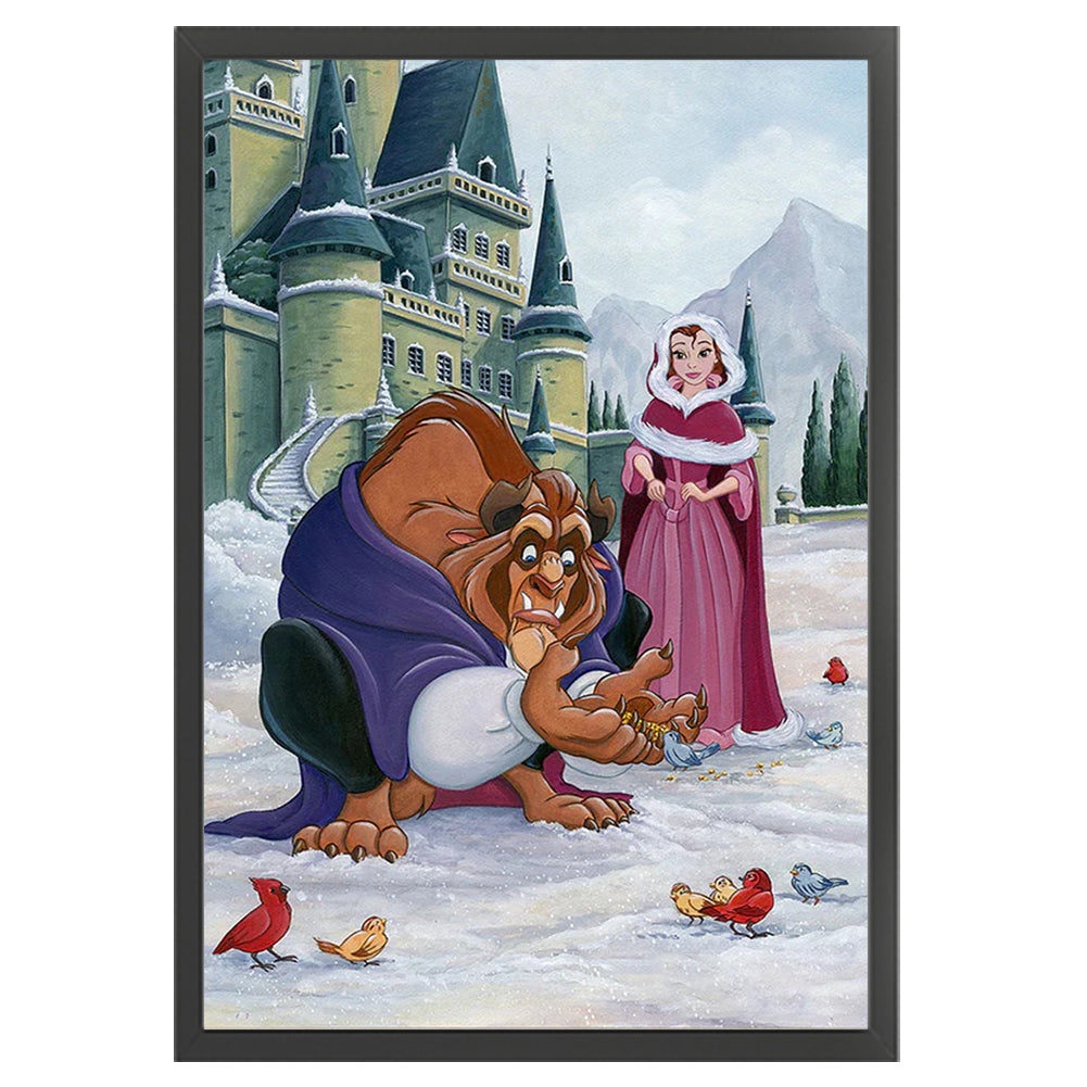 Disney-Beauty And The Beast - 11CT Stamped Cross Stitch 40*60CM