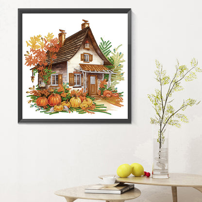 Pumpkin Hut - Special Shaped Drill Diamond Painting 30*30CM