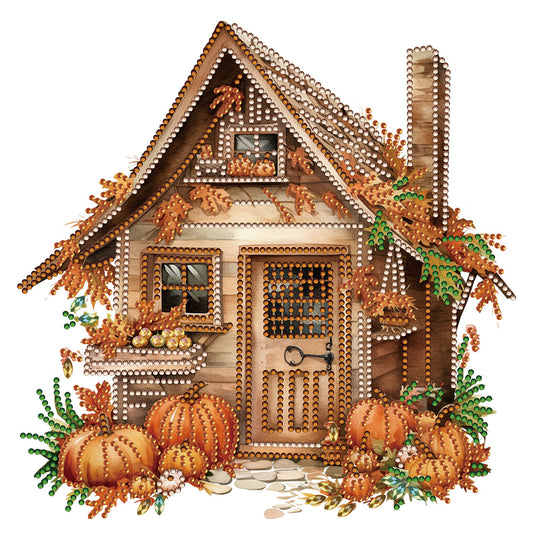 Pumpkin Hut - Special Shaped Drill Diamond Painting 30*30CM