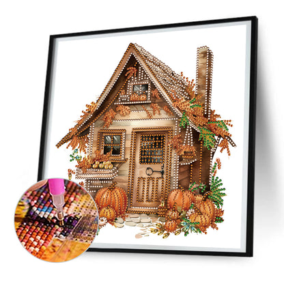 Pumpkin Hut - Special Shaped Drill Diamond Painting 30*30CM