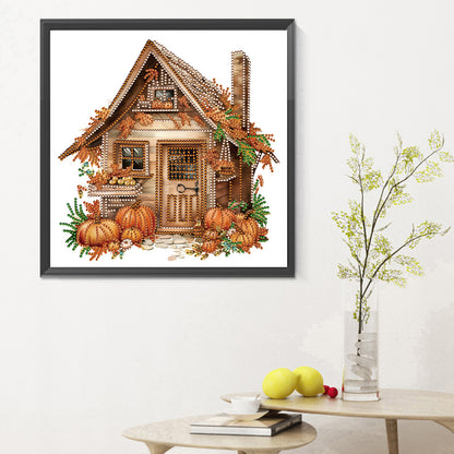 Pumpkin Hut - Special Shaped Drill Diamond Painting 30*30CM