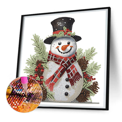 Snowman - Special Shaped Drill Diamond Painting 30*30CM