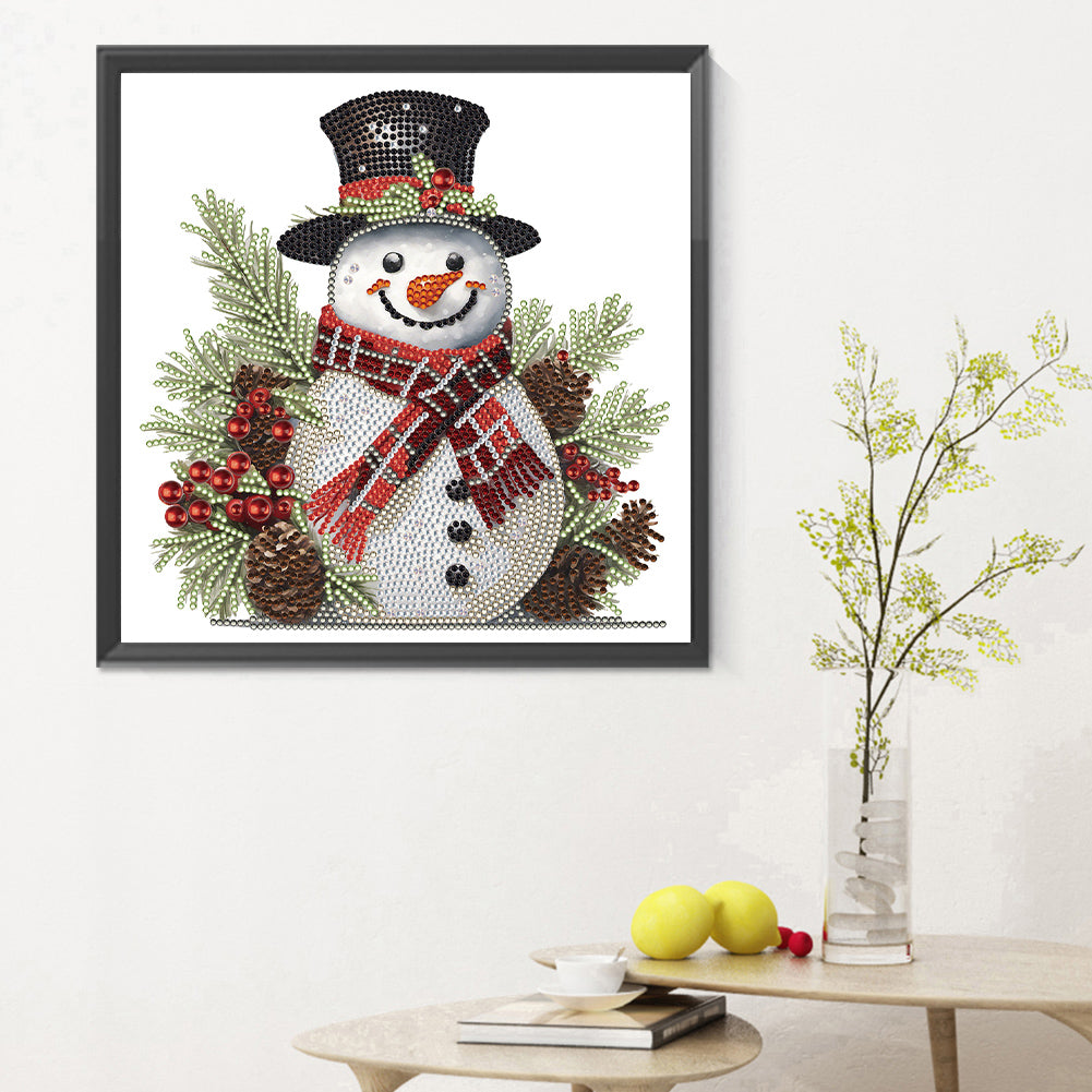 Snowman - Special Shaped Drill Diamond Painting 30*30CM