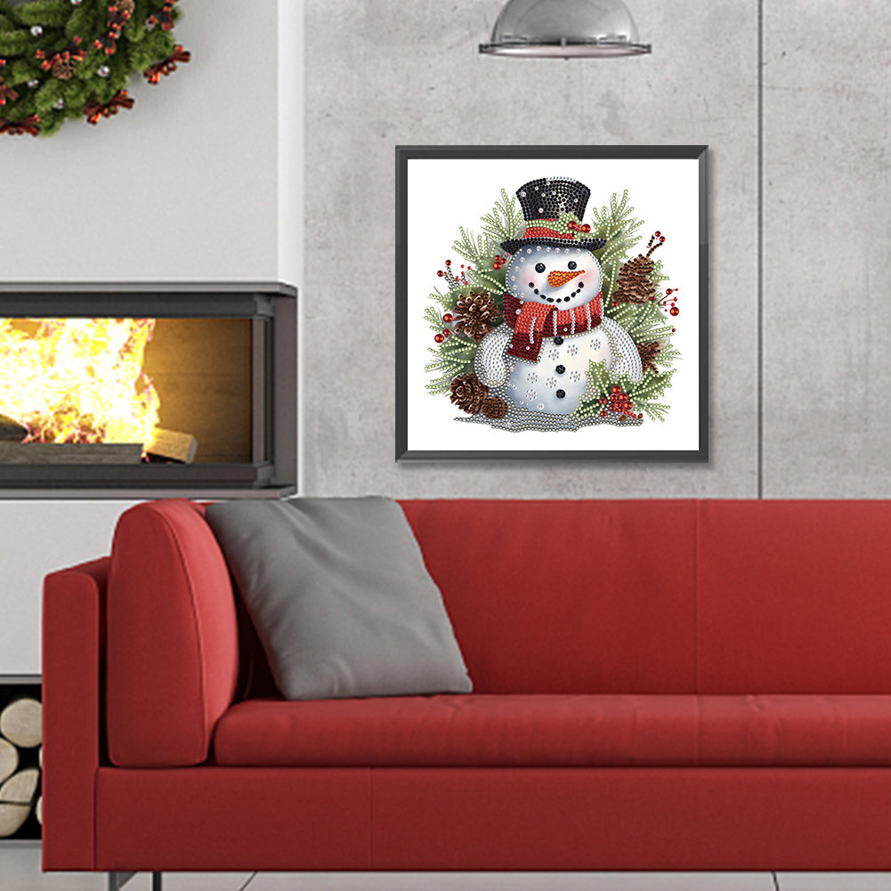 Snowman - Special Shaped Drill Diamond Painting 30*30CM