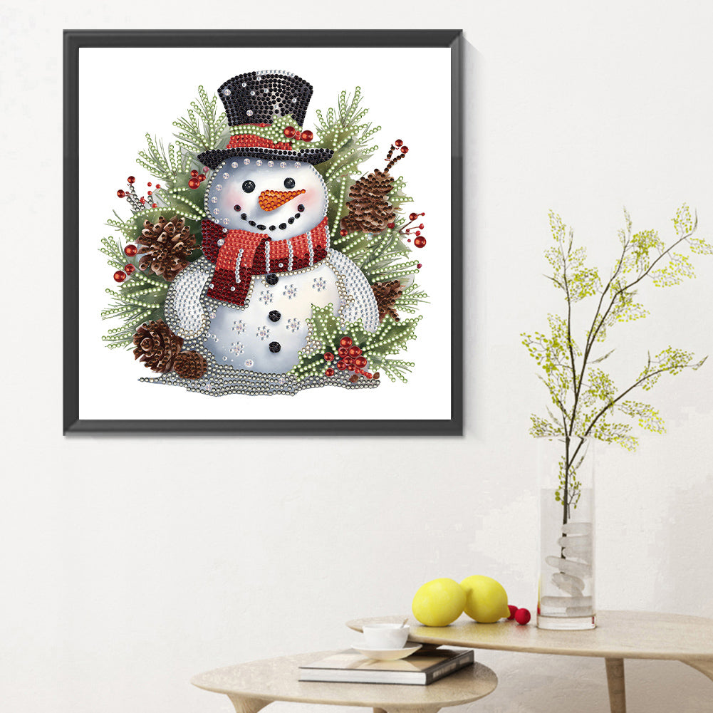 Snowman - Special Shaped Drill Diamond Painting 30*30CM