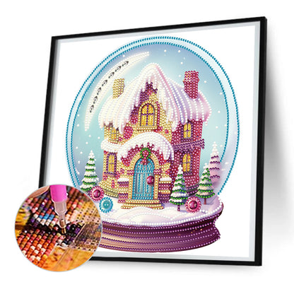 Christmas Crystal Ball - Special Shaped Drill Diamond Painting 30*30CM