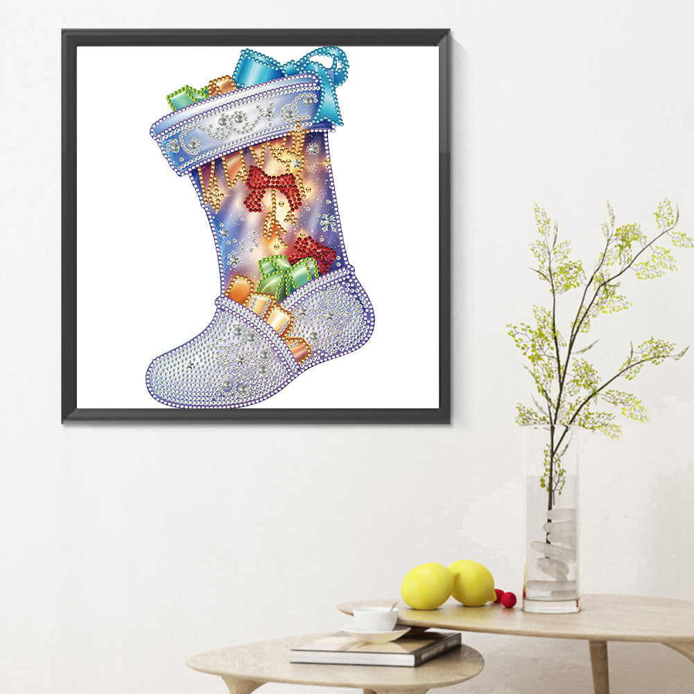 Christmas Socks - Special Shaped Drill Diamond Painting 30*30CM