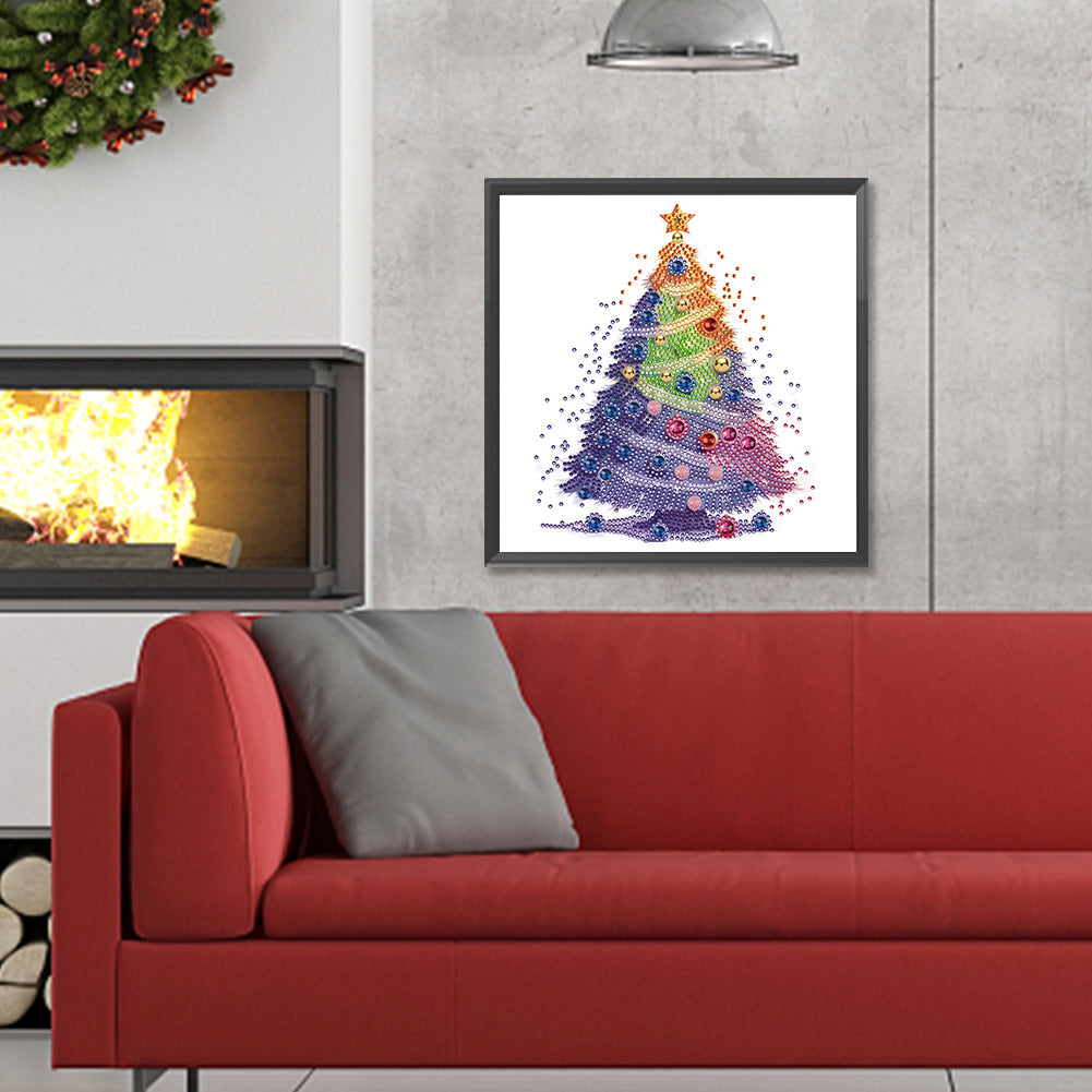 Christmas Tree - Special Shaped Drill Diamond Painting 30*30CM