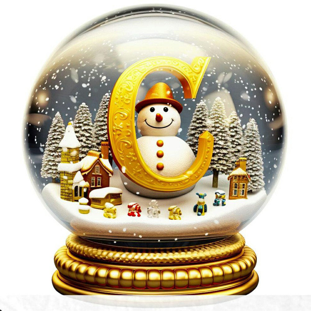 Christmas Crystal Ball C - Full Round Drill Diamond Painting 30*30CM