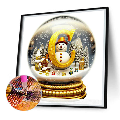 Christmas Crystal Ball C - Full Round Drill Diamond Painting 30*30CM