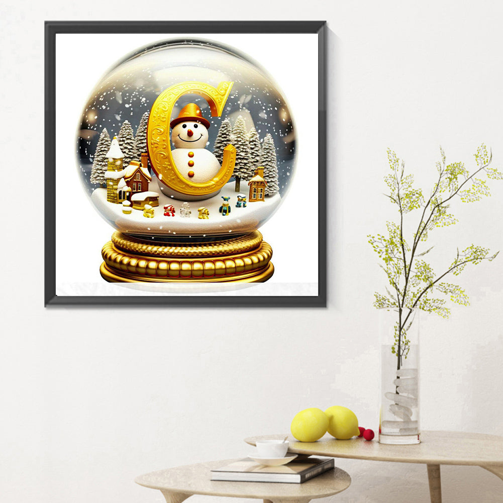 Christmas Crystal Ball C - Full Round Drill Diamond Painting 30*30CM