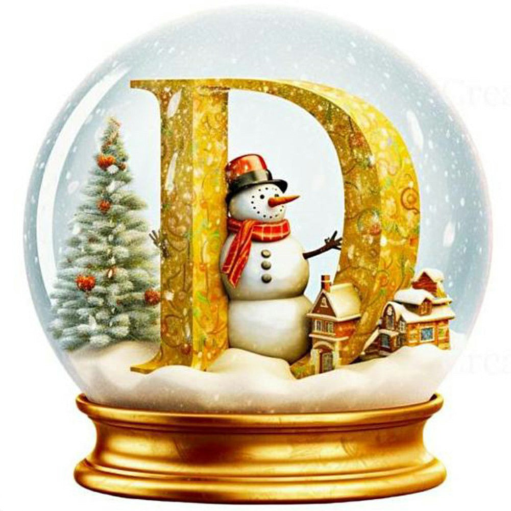 Christmas Crystal Ball D - Full Round Drill Diamond Painting 30*30CM