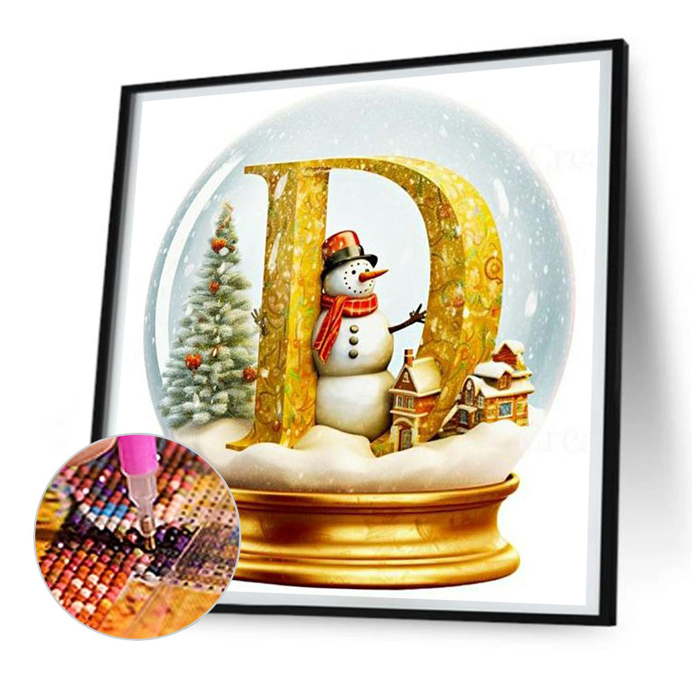 Christmas Crystal Ball D - Full Round Drill Diamond Painting 30*30CM