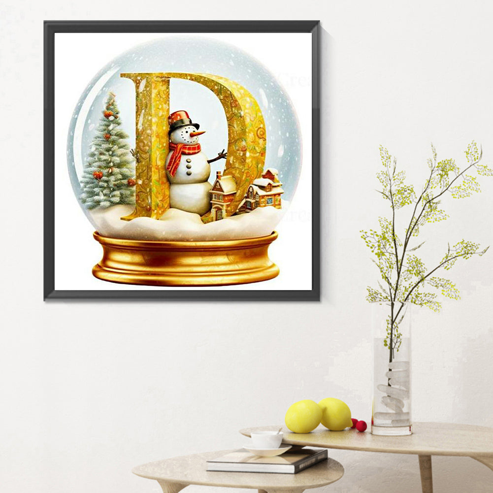 Christmas Crystal Ball D - Full Round Drill Diamond Painting 30*30CM