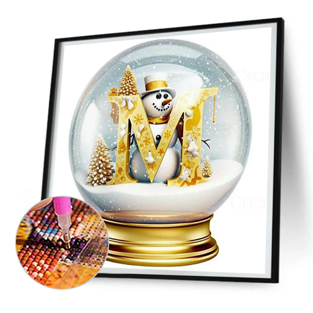 Christmas Crystal Ball M - Full Round Drill Diamond Painting 30*30CM