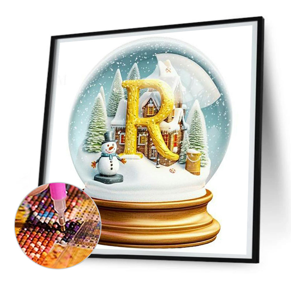 Christmas Crystal Ball R - Full Round Drill Diamond Painting 30*30CM